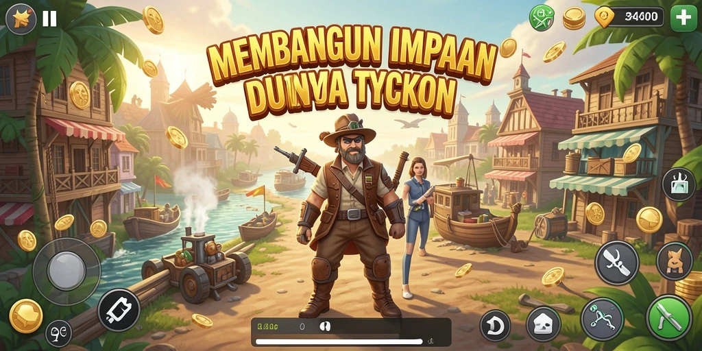 Tampilkan gameplay menarik di dalam dunia Tycoon.