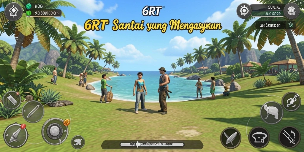 Tampilan gameplay 6RT yang memukau saat Anda bersantai.