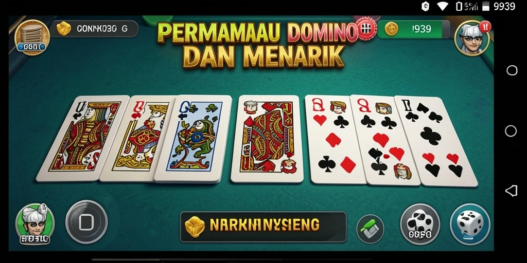 Tampilan permainan Domino yang mendebarkan dan mengasyikkan di 9939.