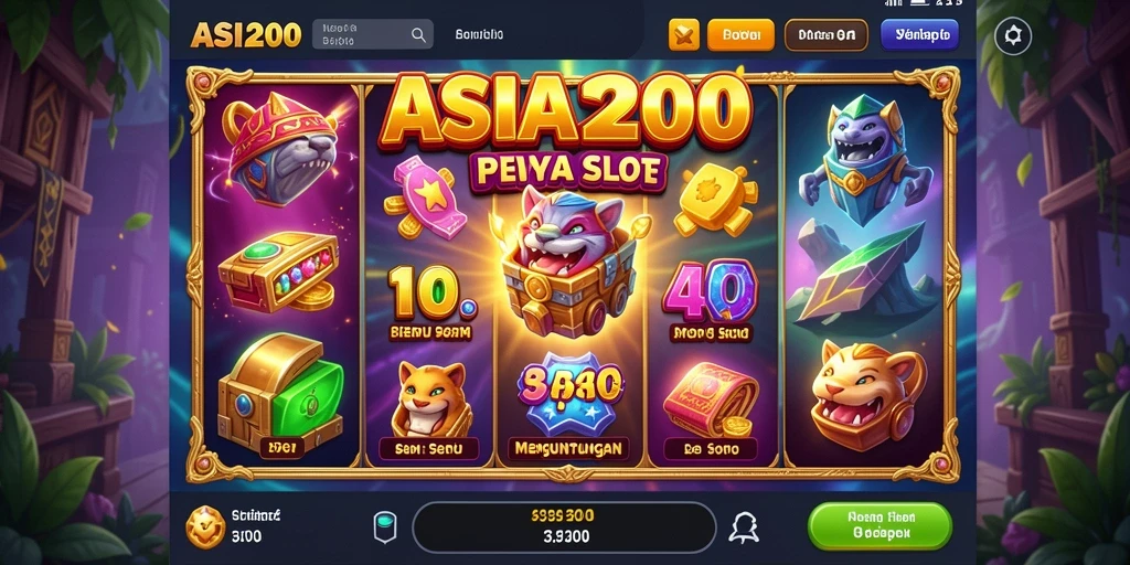 Tampilan gameplay ASIA200 yang menarik dan menghibur.