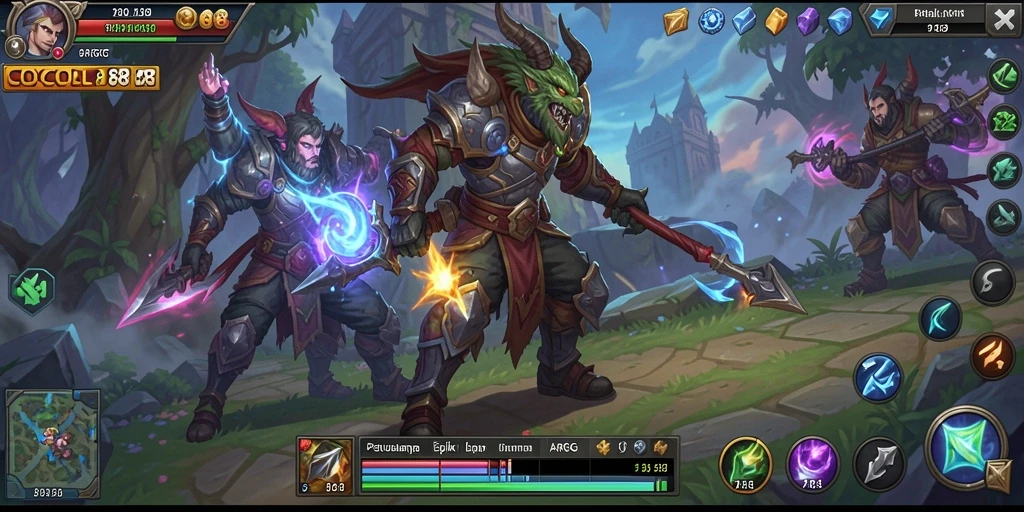 Screenshot pengalaman gameplay seru COCOL88 dalam pertempuran ARPG.
