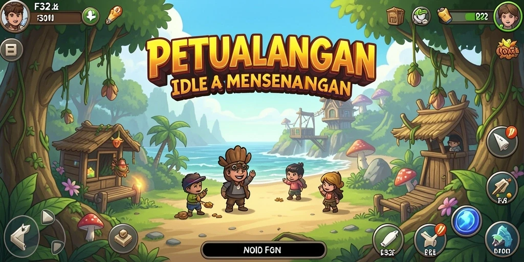 Tampilan gameplay terbaik dari F32 yang menunjukkan interaksi karakter dalam mode Idle.