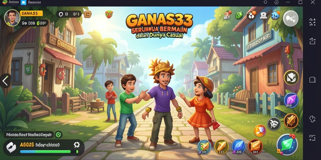 Screenshot menunjukkan gameplay seru di GANAS33 dengan grafis yang memikat.