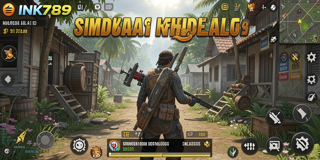 Tampilan gameplay yang menawan dan mendetail dari INK789.