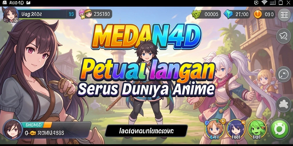 Screenshot MEDAN4D menampilkan aksi seru dalam gameplay Anime.