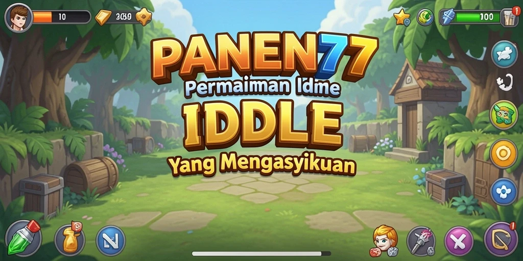 Tampilan gameplay PANEN77 yang menarik dan penuh warna.