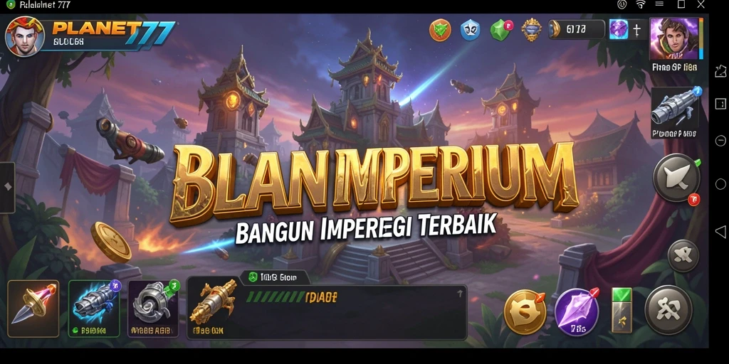Screenshot utama PLANET77 menampilkan momen gameplay yang intens
