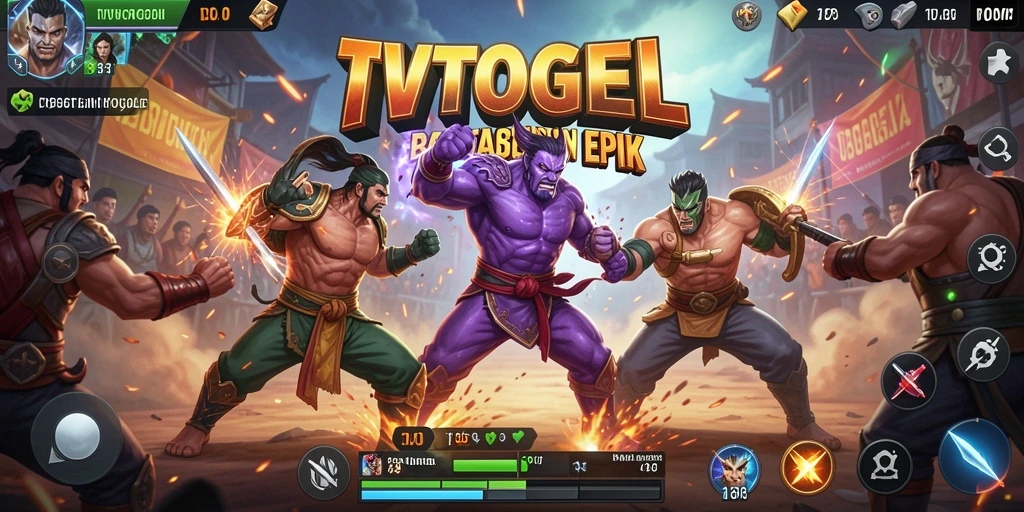 Gameplay seru TVTOGEL dengan pertarungan Battle Royale.
